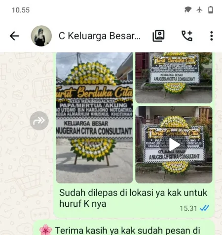 Pengiriman Papan Bunga Duka Rs Sentra Medika Cibinong